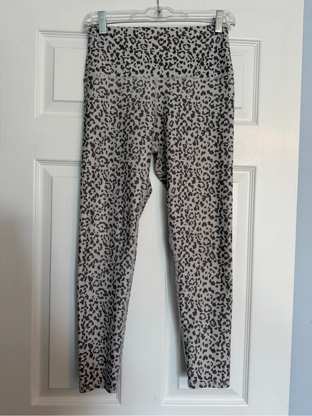 Evolution and Creation Black and Gray Leopard Print Leggings